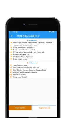 Diet Plan android App screenshot 0